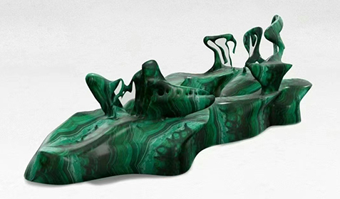 bloop創(chuàng)意家具之孔雀石裝置雕塑