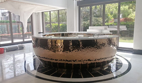 上海濱江凱旋門會所創(chuàng)意家具之大廳吧臺