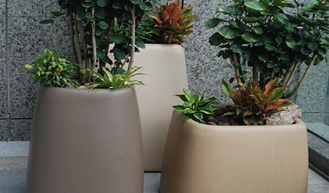 創(chuàng)意玻璃鋼組合花盆