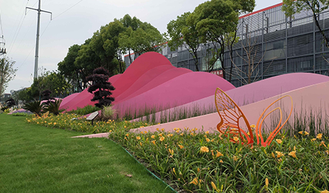 312國道上海曹安公路段景觀雕塑