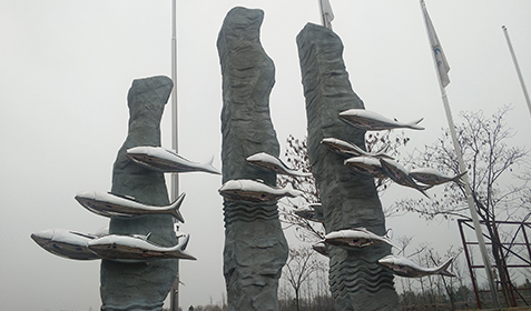 上海青西郊野公園不銹鋼雕塑